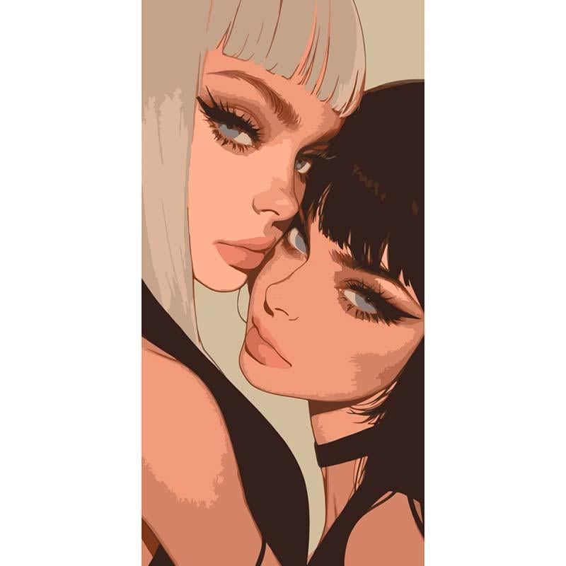 Картина за номерами ART CRAFT Подружки 40х80 см (10139-AC)