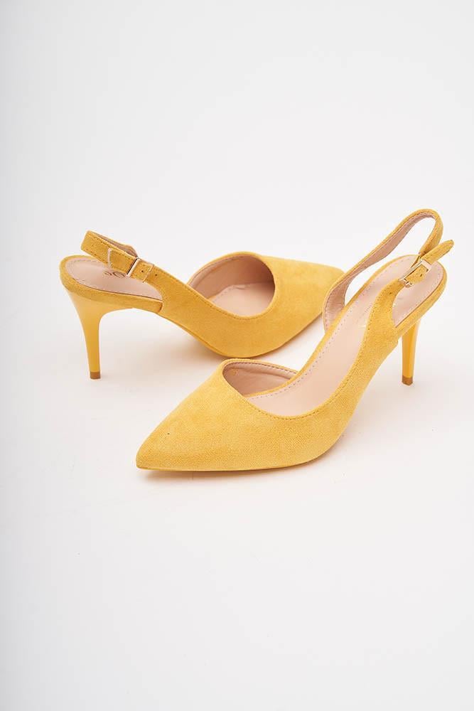 Босоножки женские Soprano на каблуке р. 36 Желтый (170745)