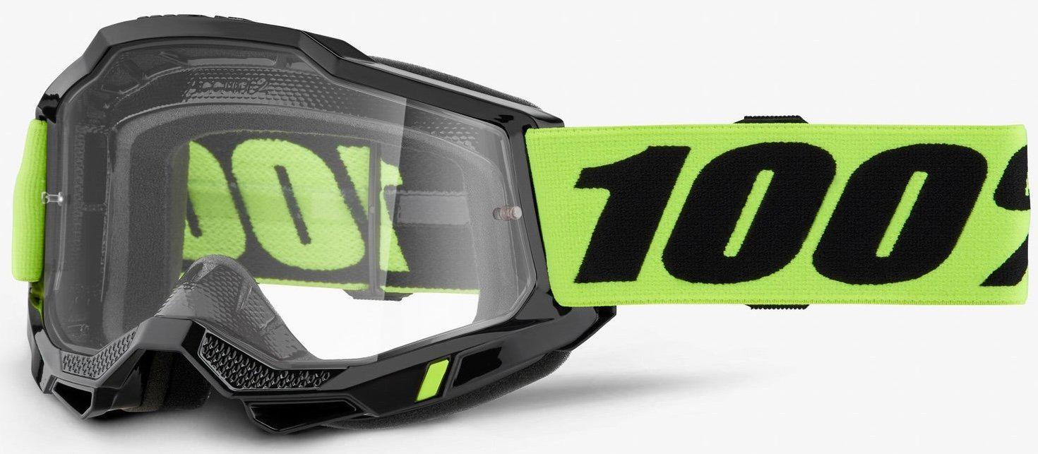 Мотоокуляри 100% ACCURI 2 Goggle Neon Yellow/Clear Lens (34598)