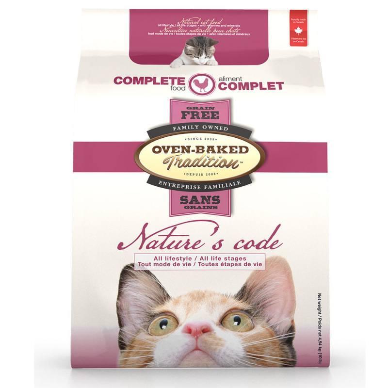 Корм сухой беззерновой для котов Oven-Baked Tradition Nature’s Code Cat Chicken со свежим мясом курицы 350 г (11237600) - фото 1