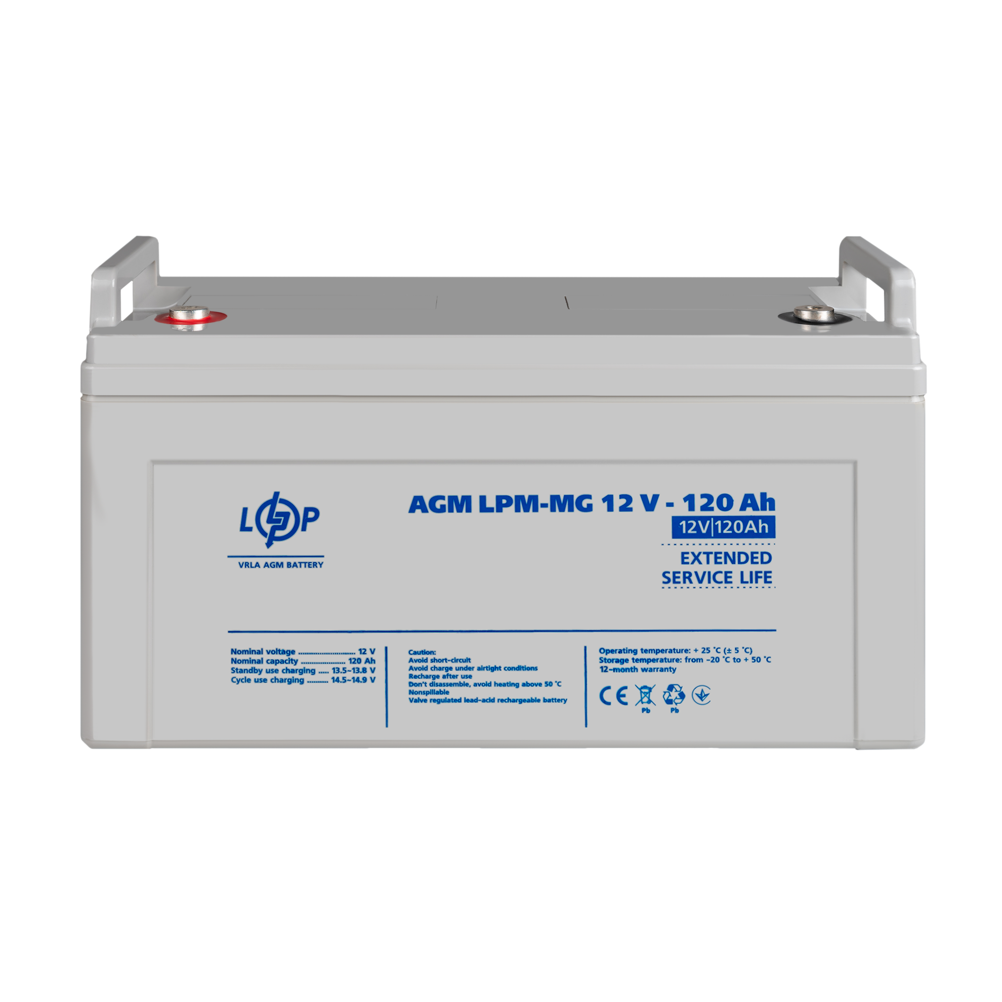 Акумулятор мультигелевий LogicPower LPM-MG 12V-120 Ah (26454476) - фото 2 Акумулятор мультигелевий LogicPower LPM-MG 12V-120 Ah (26454476) - фото 2