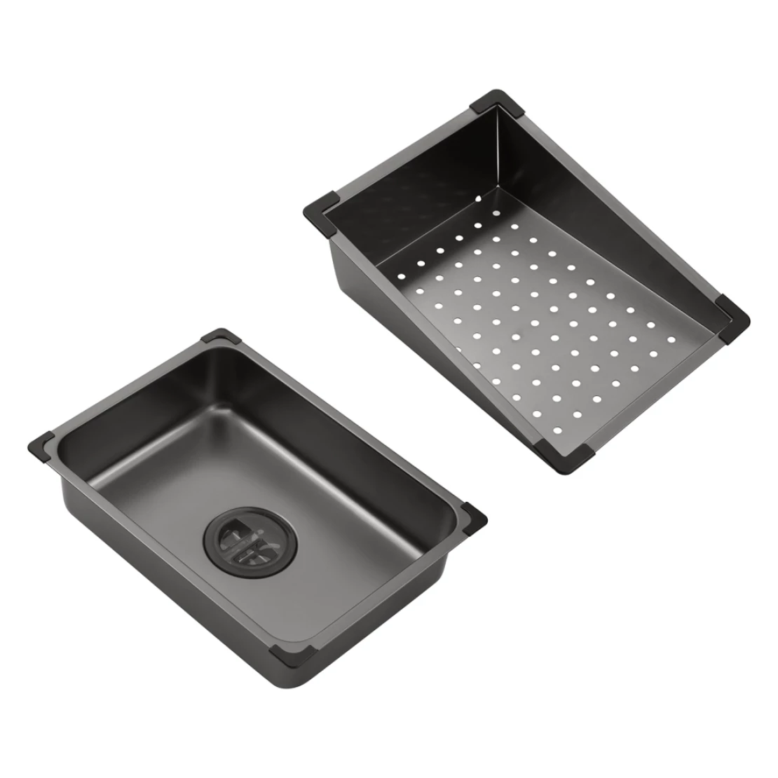 Мийка кухонна Kroner KRP Schwarze SET7545NB PVD 3,0/0,8 мм (CV033805) - фото 13 Мийка кухонна Kroner KRP Schwarze SET7545NB PVD 3,0/0,8 мм (CV033805) - фото 13