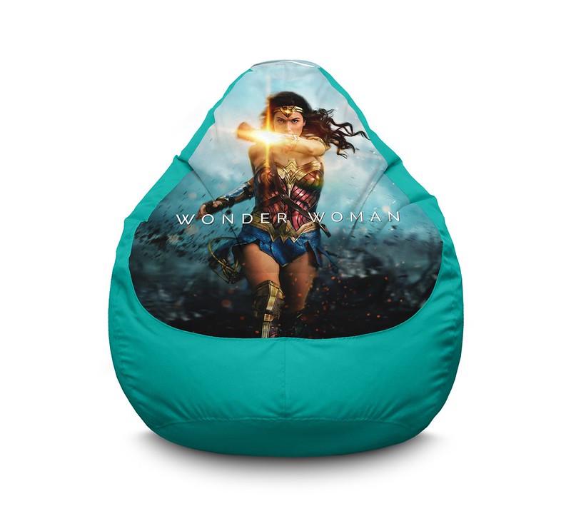 Крісло мішок iPuff Wonder Woman Combat Оксфорд XL 80x110 см Бірюзовий Крісло мішок iPuff Wonder Woman Combat Оксфорд XL 80x110 см Бірюзовий