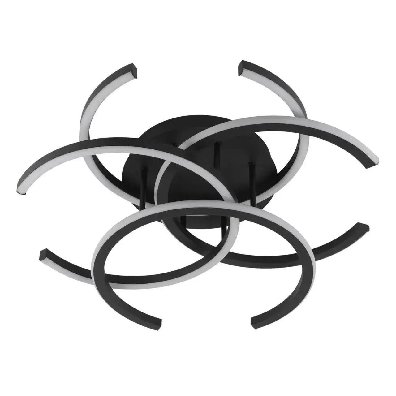 LED-люстра потолочная Valeso Interees с пультом 3000/6400К IP20 60W Черный (V-LCD3004 BK)