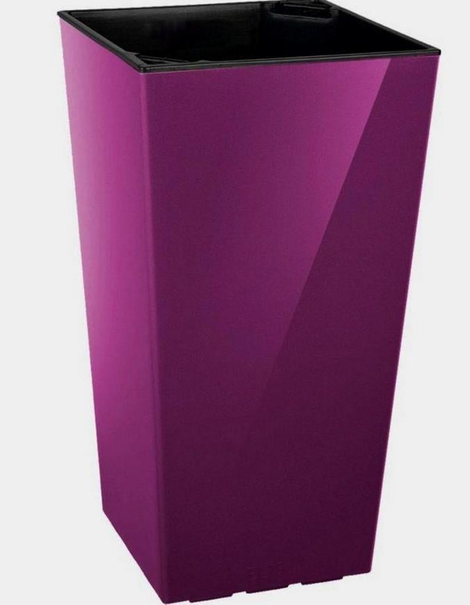 Кашпо Plastkon ELISE глянсове 20х20х36 см Фуксія (A-010724)