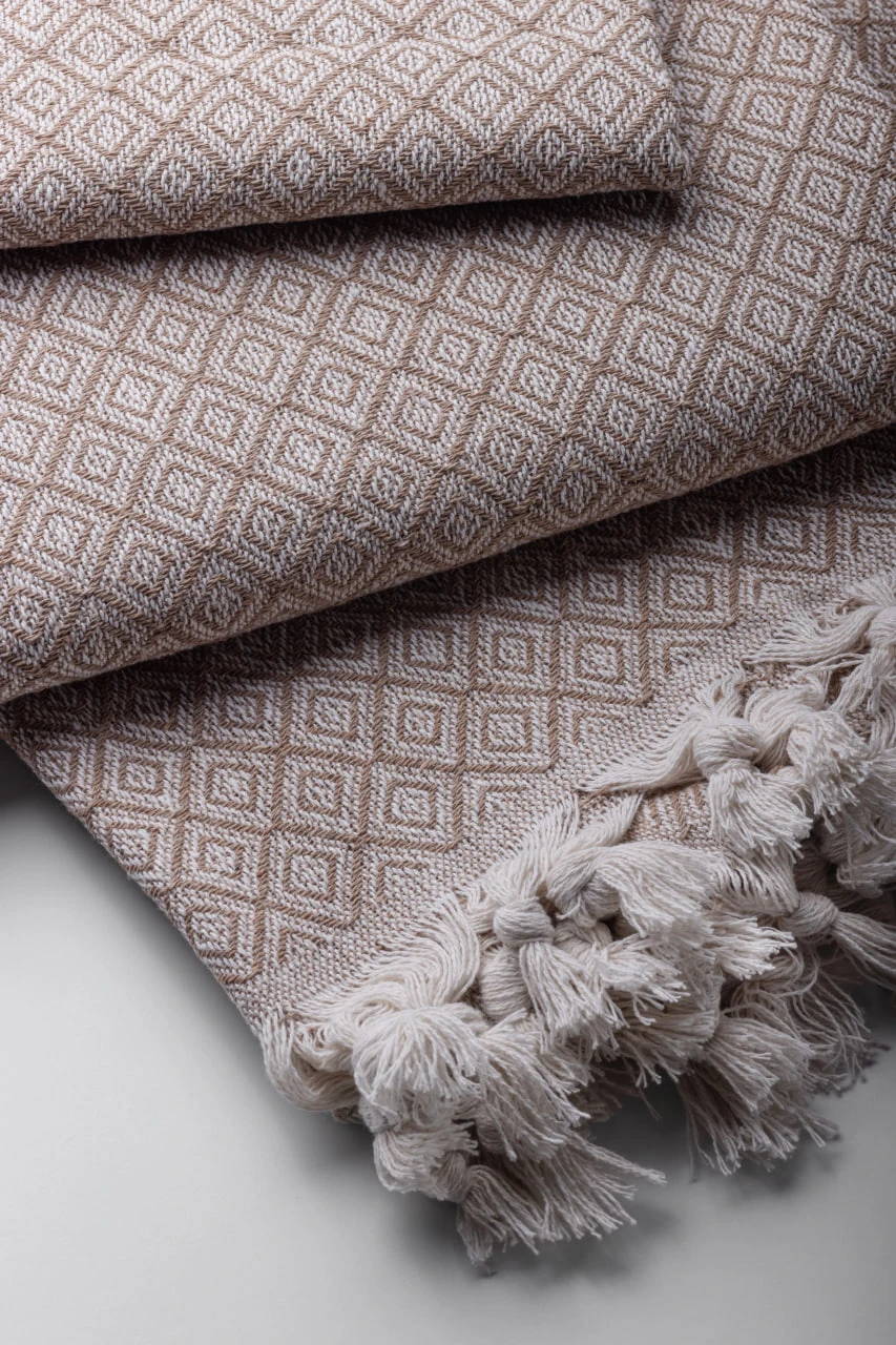 Плед HYGG Garlem евро 200х230 см Светло-бежевый (319506)