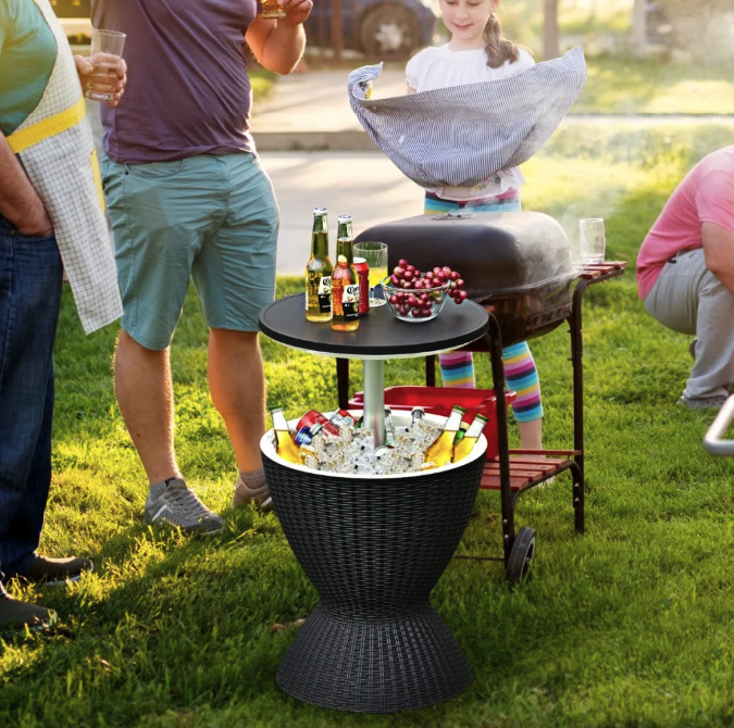 Стол-холодильник Costway Curver с регулируемой высотой 30 L Черный (4883) - фото 4