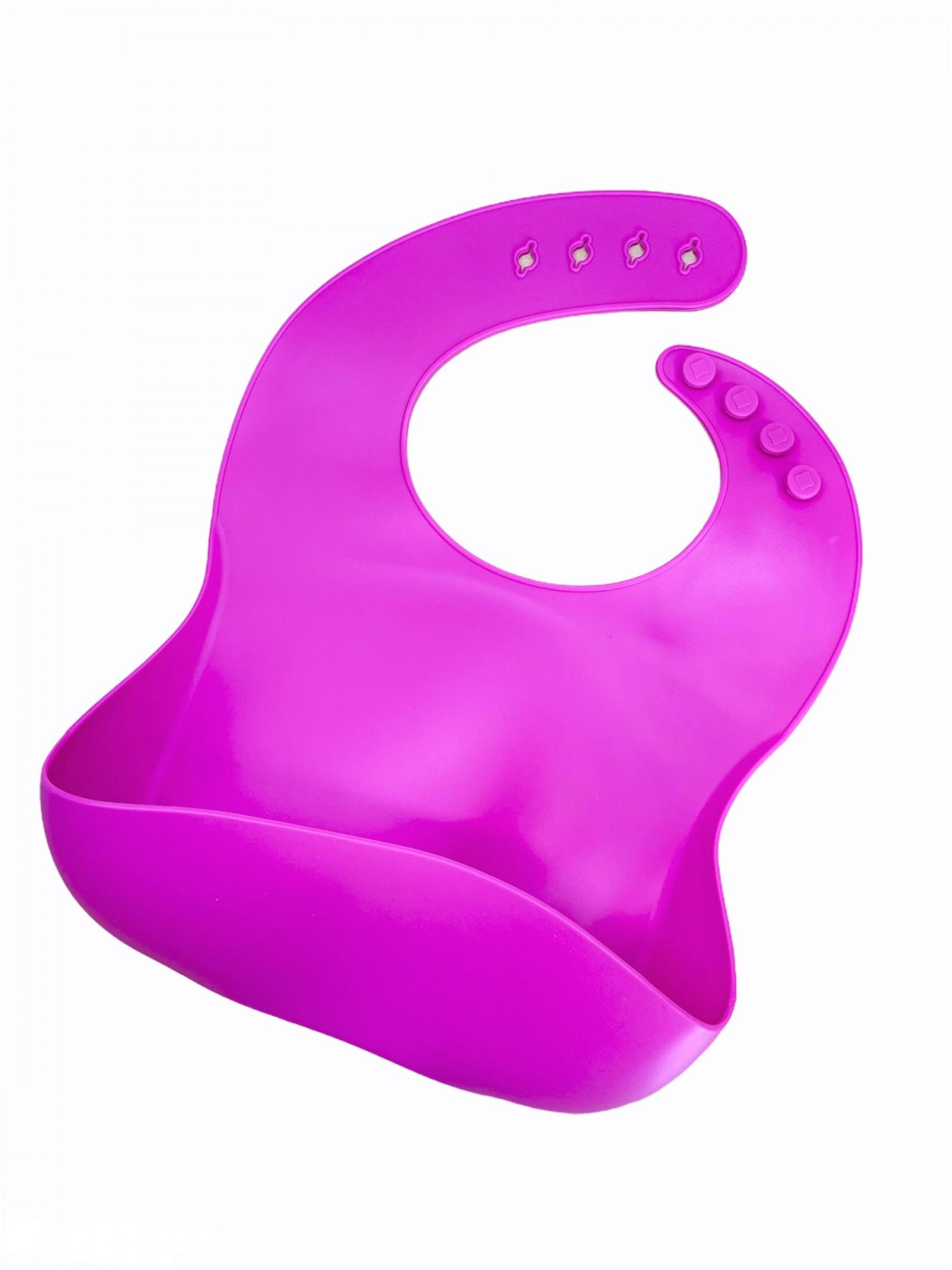 Набір дитячого посуду силіконового з присоскою тарілка/ложка/нагрудник/поїльник Рожевий (24043431) - фото 3 Набір дитячого посуду силіконового з присоскою тарілка/ложка/нагрудник/поїльник Рожевий (24043431) - фото 3