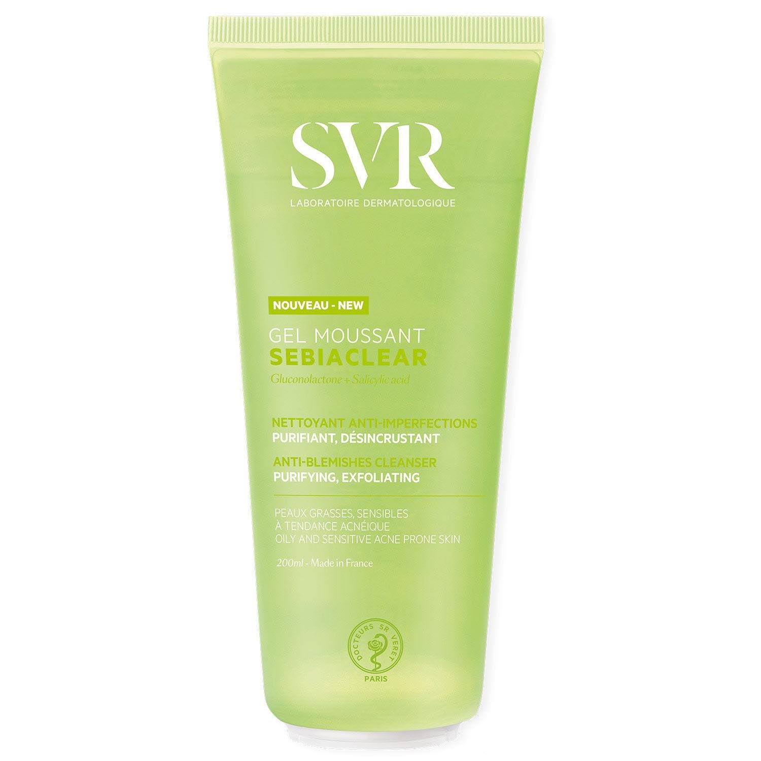Очищающий гель для проблемной и жирной кожи SVR Sebiaclear Gel Moussant 200 мл (1465216234)