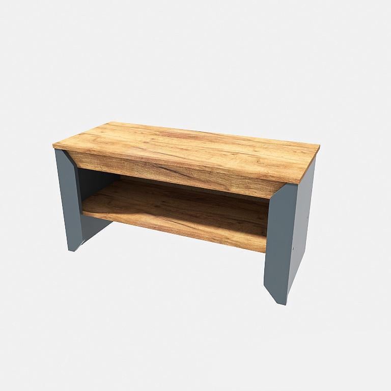 Тумба для обуви Эверест Нордик-900 90х37,8х45 см Дуб крафт золотой/Графитовый (ЕВ20667)