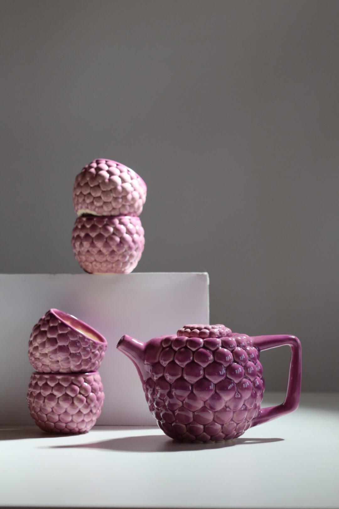 Набор для чайной церемонии Фиолетовый ягодный ручной работы (TS-23) - фото 2 Набор для чайной церемонии Фиолетовый ягодный ручной работы (TS-23) - фото 2