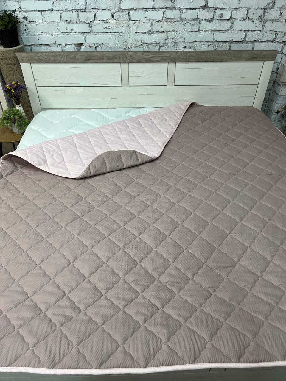 Одеяло летнее для аллергиков 155х210 см Коричневый с розовым (Д-al-lito-kovdra25-003) - фото 1