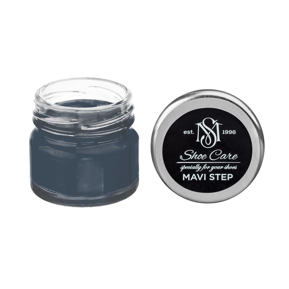 Крем для обуви из гладкой кожи MAVI STEP Custom 25 мл Черно-серый с голубым (7010-R90B)