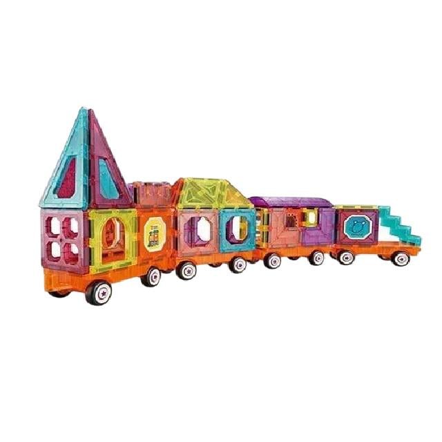 Конструктор магнітний Будинок на колесах 71 деталь Multicolor (160358)