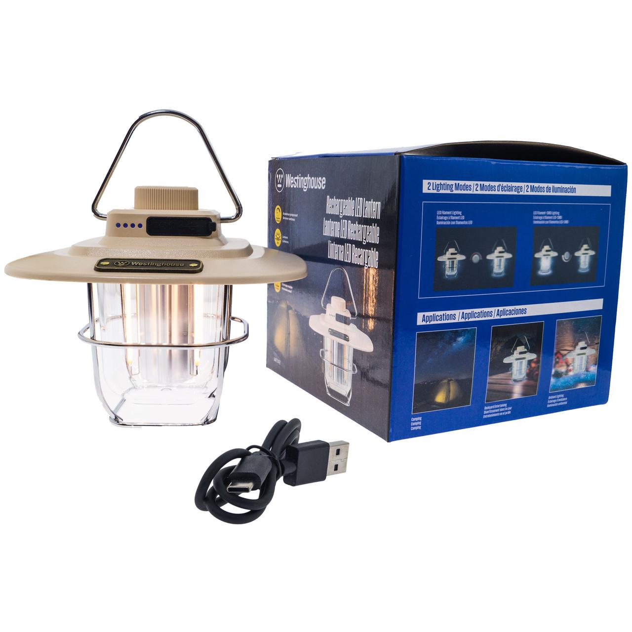 Фонарь кемпинговый Westinghouse RETRO LED Filament WF242 Type-C с функцией Power Bank (2185657090) - фото 7 Фонарь кемпинговый Westinghouse RETRO LED Filament WF242 Type-C с функцией Power Bank (2185657090) - фото 7