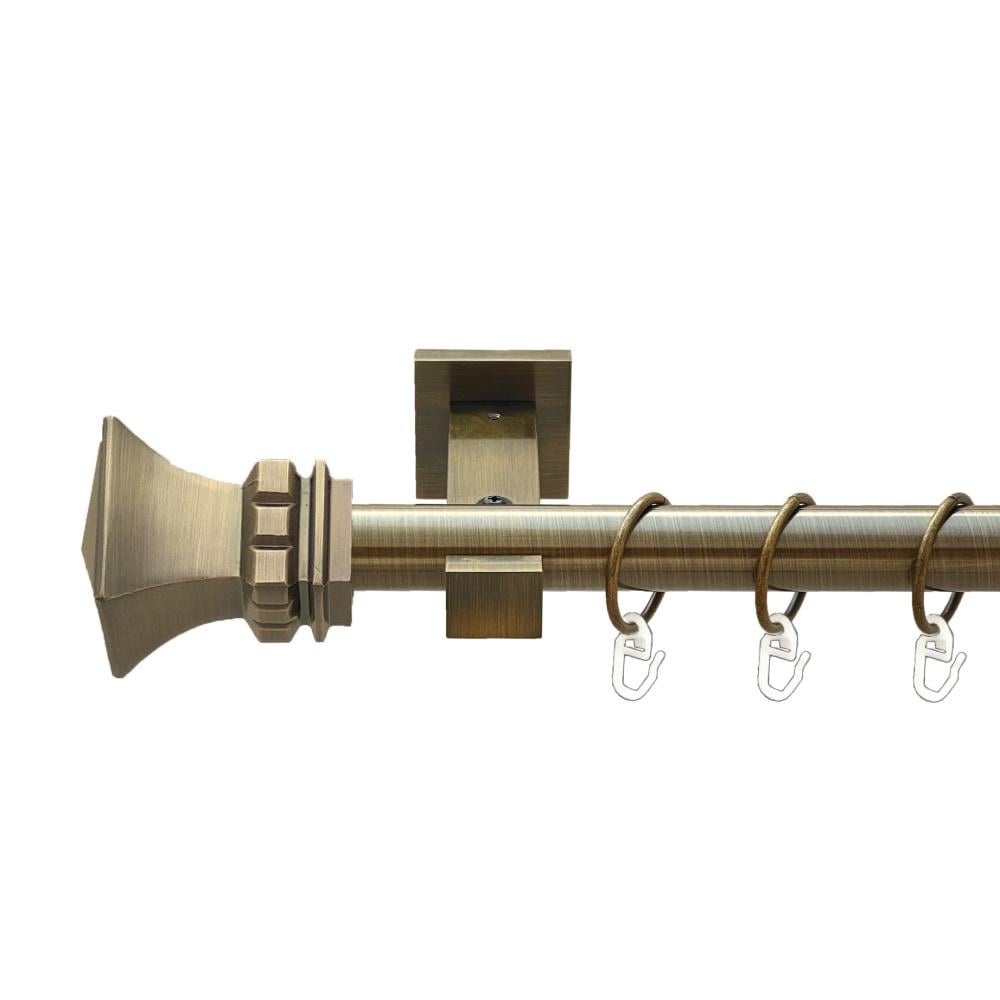 Карниз Orvit Емпорія металевий однорядний техно гладка труба кільце металеве 25 мм 240 см Антик (00-00025846)