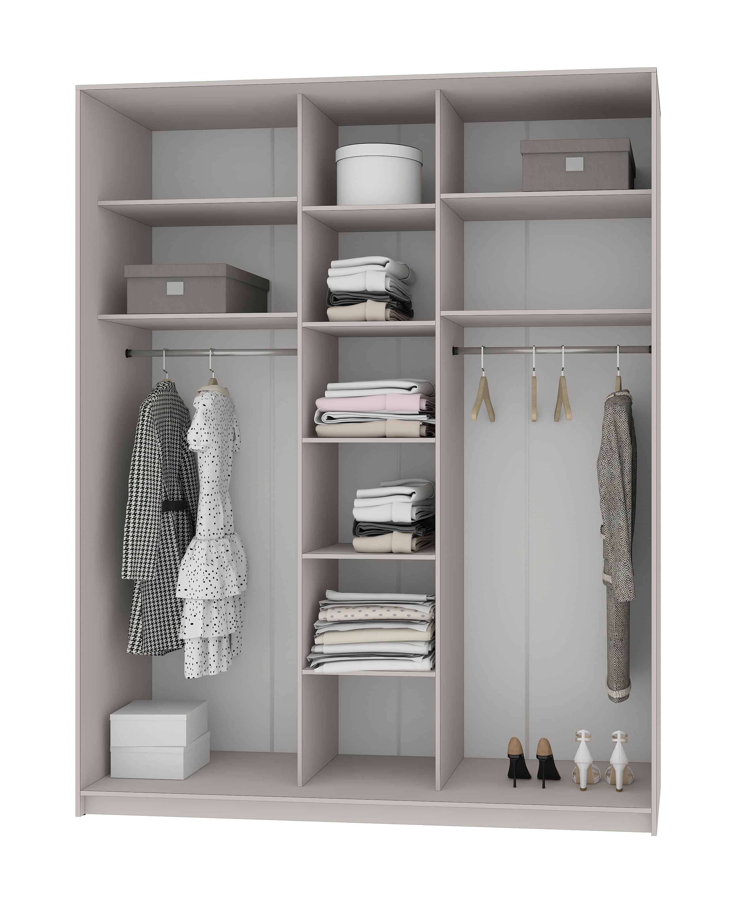 Шафа-купе тридверна Mebel Star Стандарт BG MBS-8755  190х60х240 см Дуб тахо  (1008166) - фото 2