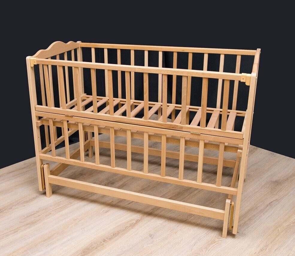 Ліжечко дитяче Кузя Анастасія-2 Натуральний