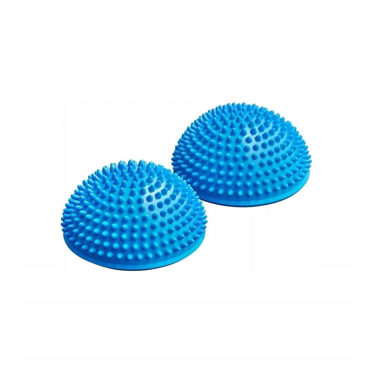 Набор балансировочных полусфер 4fizjo Balance Pad для массажа ног/стоп 16 см 2 шт. Blue (P-5907739310491)