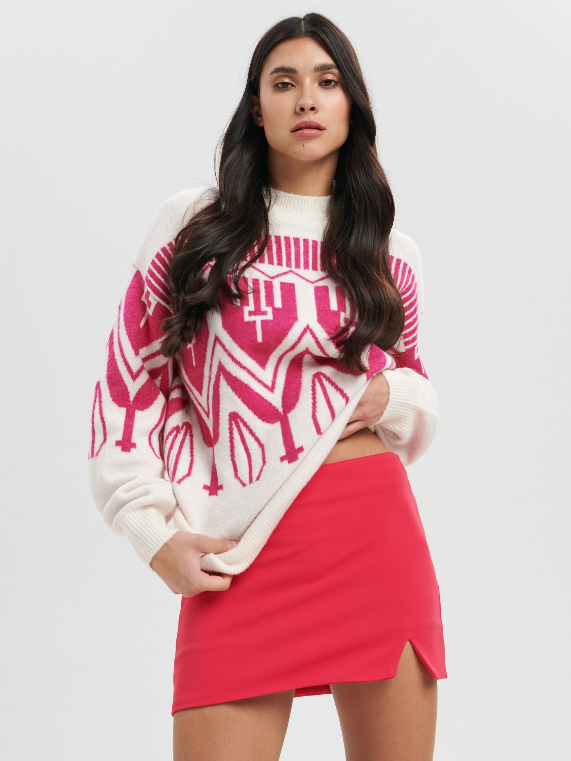 Спідниця Sinsay 7178J M Малиновий Спідниця Sinsay 7178J M Малиновий