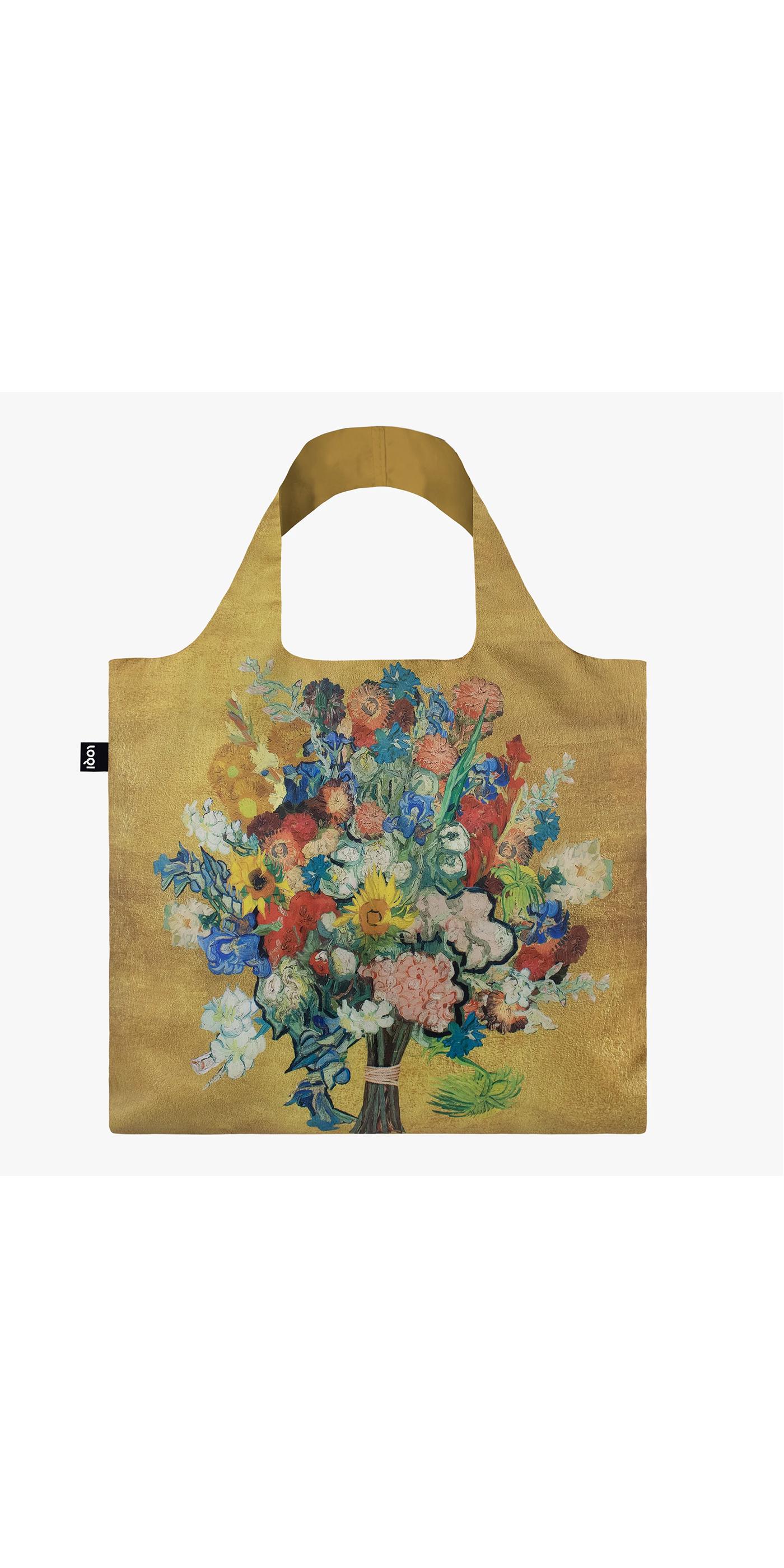 Сумка шоппер Loqi VAN GOGH Flower Pattern Gold (VGM.AG)