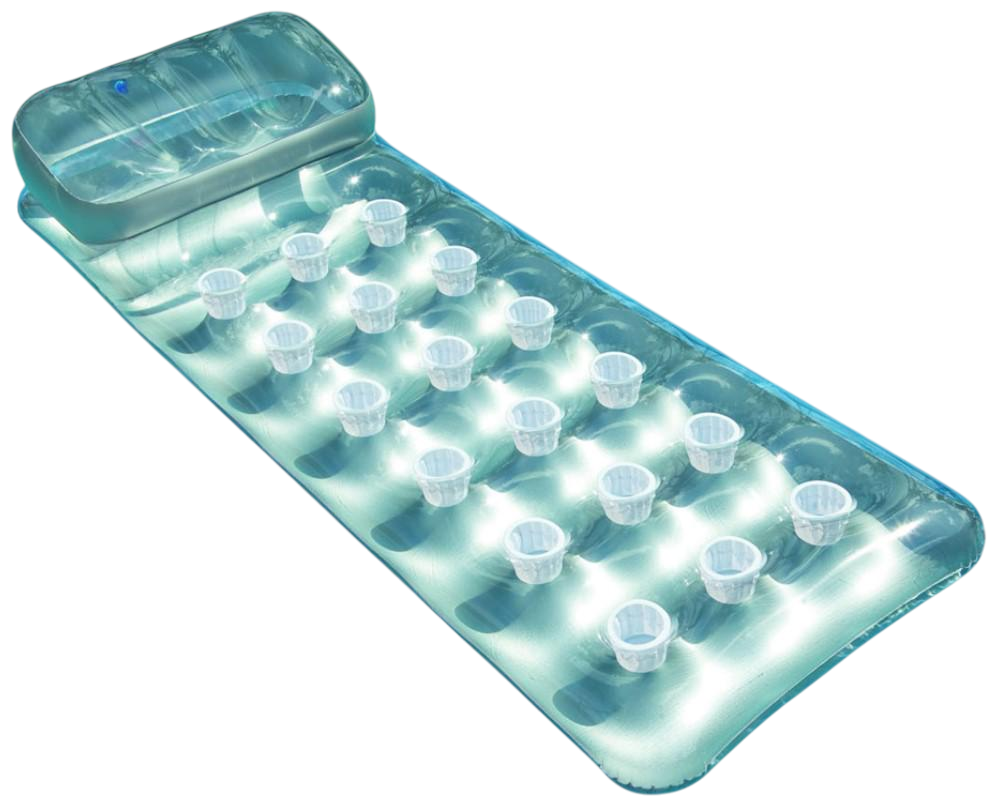 Матрас винил Intex 58894 Стакан стальной с подголовником 188x71 см (AWN-00255)