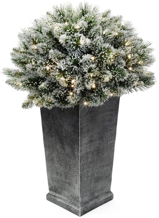 Напольный новогодний Led-декор из искусственной хвои в вазоне 91 см 150 веток (BD-840-117)