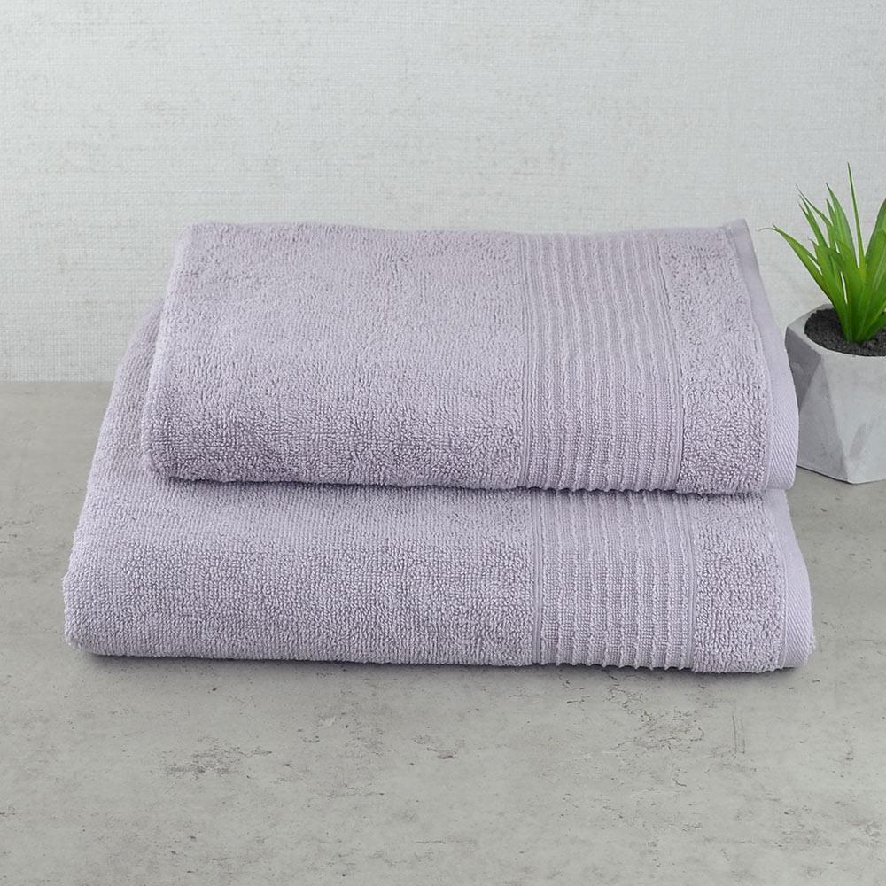 Комплект полотенец махровых GM Textile Line 50х90/70х140 см 2 шт. Пепельный