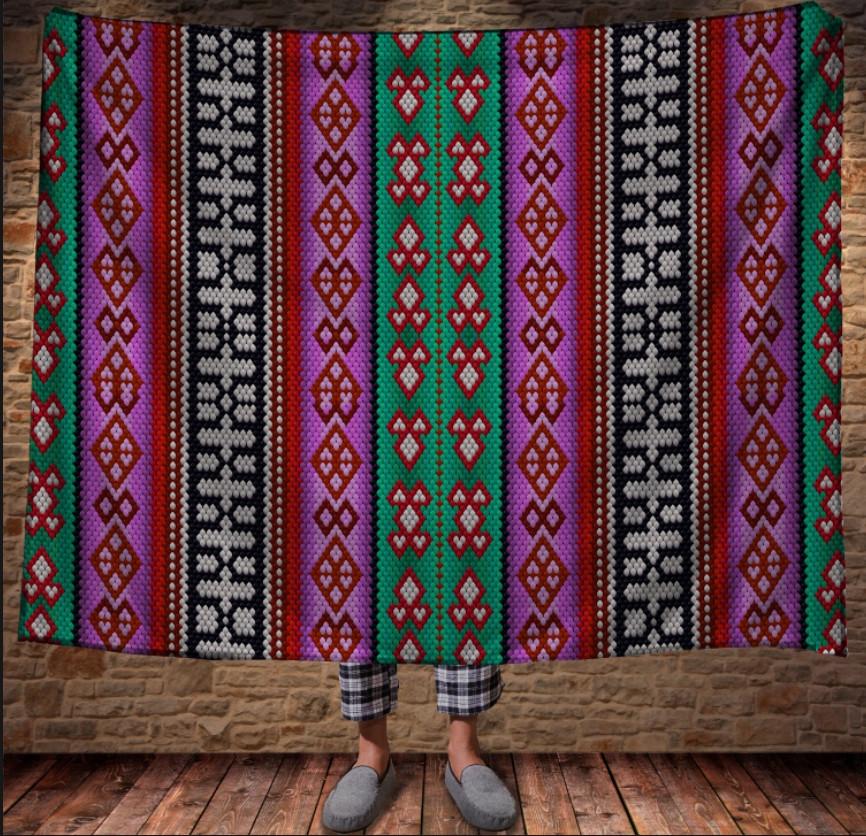 Плед с 3D принтом Перуанский этно стиль 150x200 см (epi_0952)