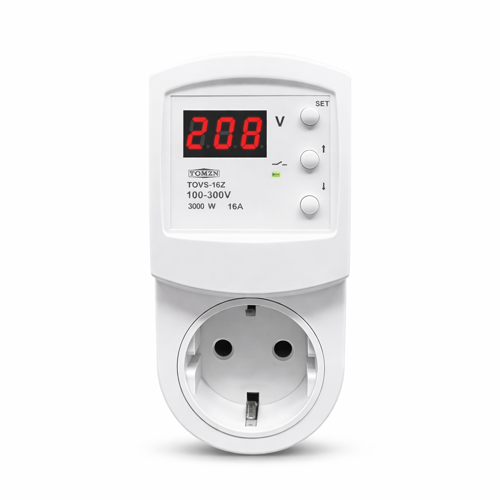 Защитная розетка TOMZN TOVS-16Z 16A 220–230V с дисплеем