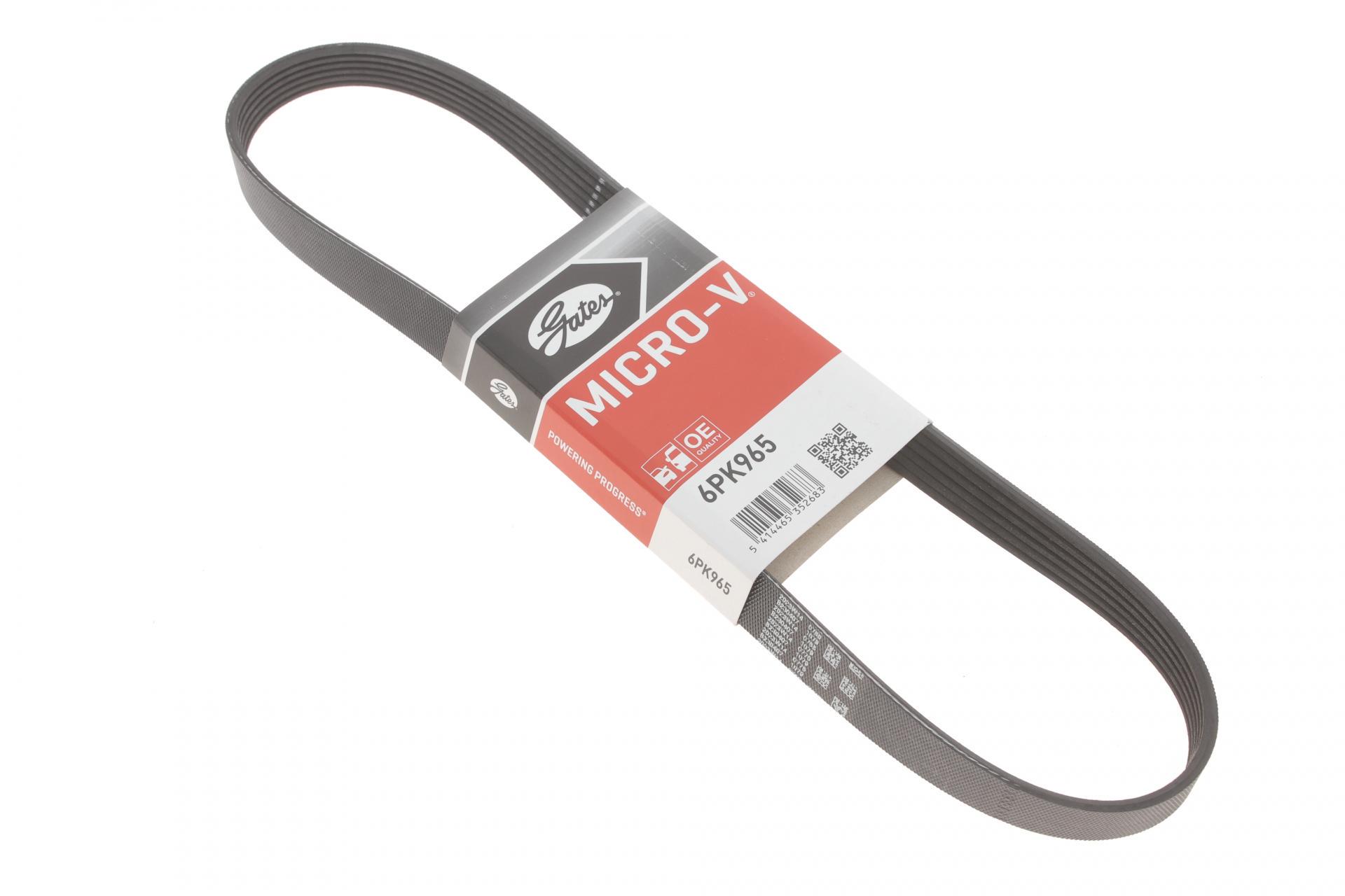 Ремінь генератора GATES для Ford Transit/Citroen Berlingo/Peugeot 308 1.6D 13- (6PK965) Ремінь генератора GATES для Ford Transit/Citroen Berlingo/Peugeot 308 1.6D 13- (6PK965)