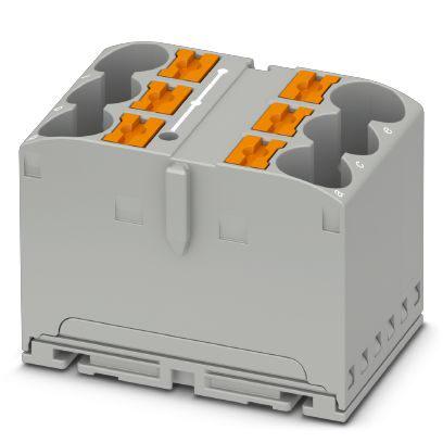Розподільний блок Phoenix Contact PTFIX 6X10/S GY 450В 57A Push-in Сірий (1082387)
