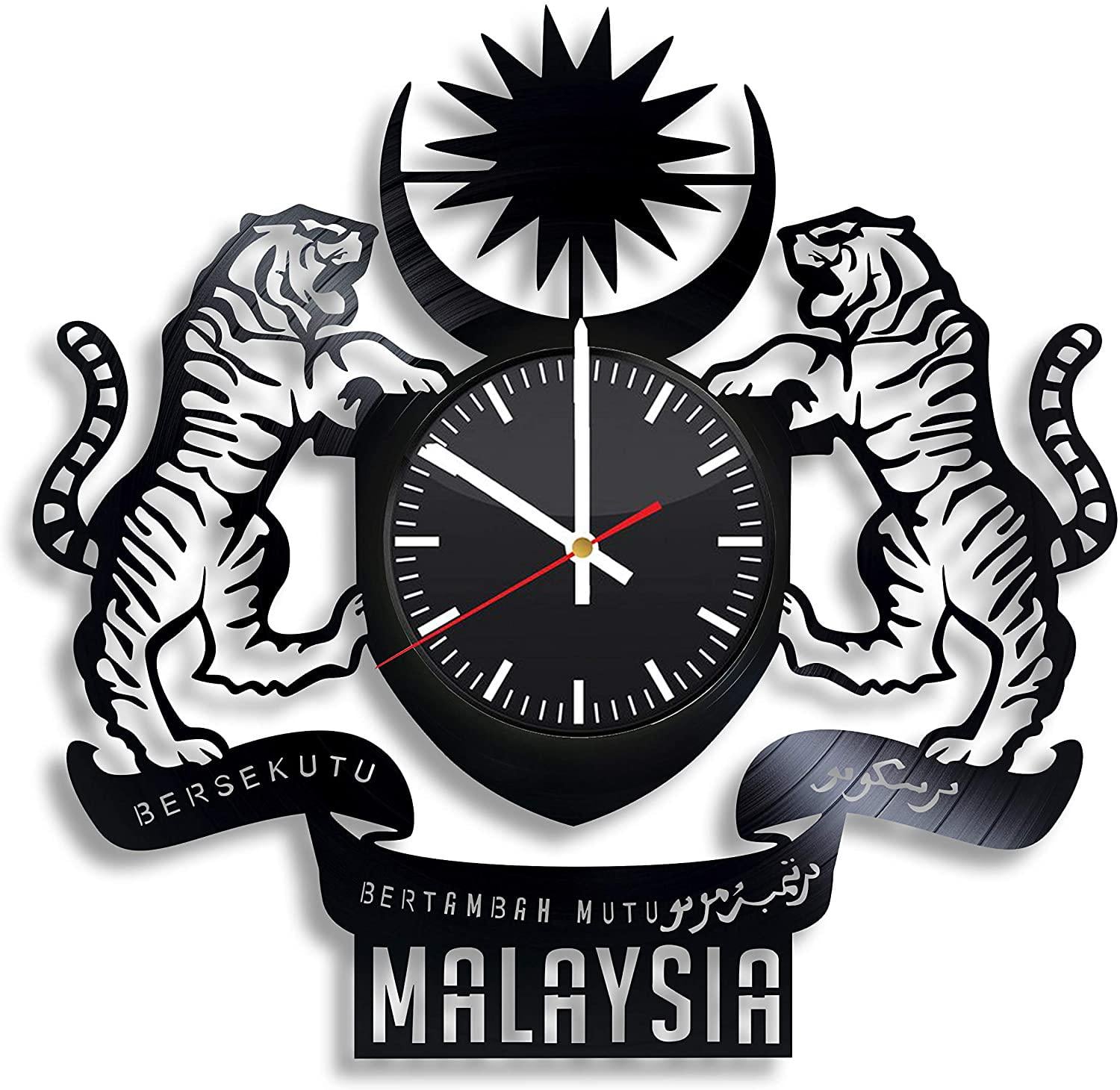 Часы настенные Малайзия 2466 из виниловой пластинки