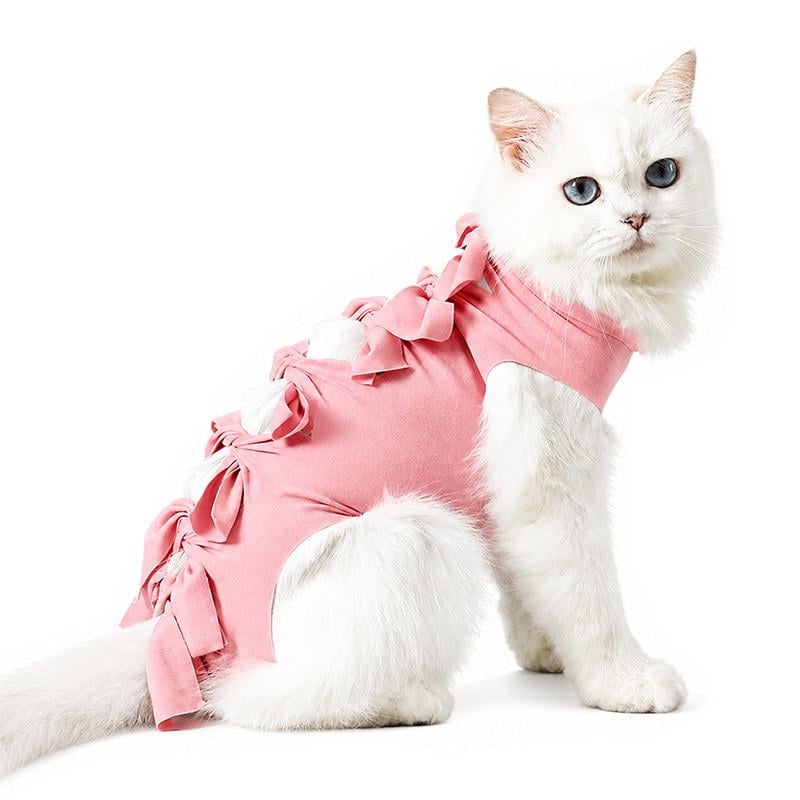 Попона післяопераційна Lesko DT1328 для котів M Pink (35611485)