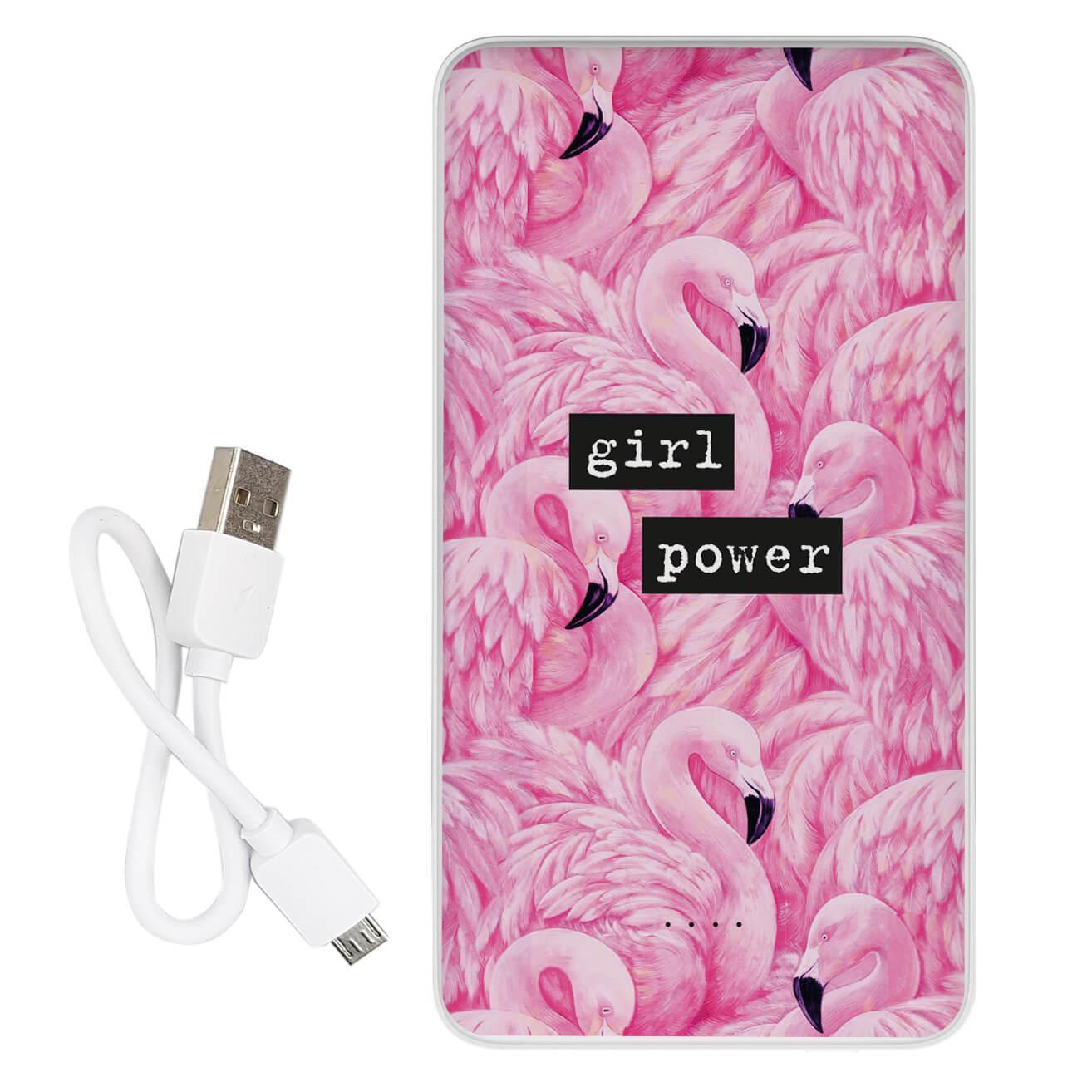 Повербанк с принтом Фламинго 10000 mAh
