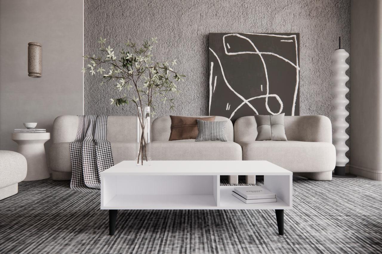 Журнальный стол на ножках 100х60х36 см (RT1100WHWH)