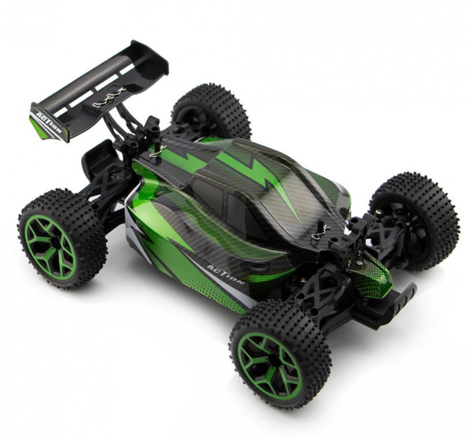 Іграшка на радіокеруванні SUNROZ X-Knight Action дитячий автомобіль 1:18 4х4 Зелений (SUN1764)