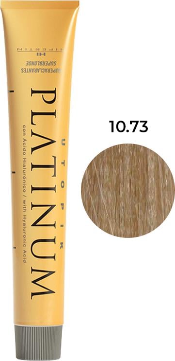 Крем-краска для волос профессиональная Hipertin Platinum Utopik №10.73 Супер-блонд песочно-золотистый 60 мл (32178)