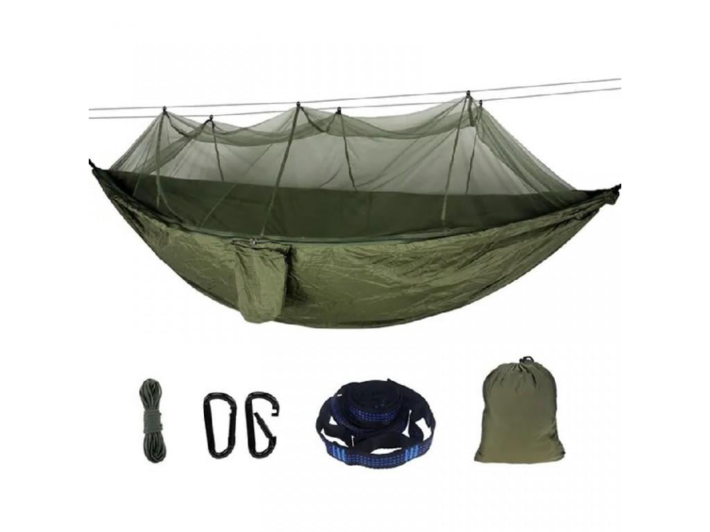 Гамак туристический подвесной с москитной сеткой Оливковый (26356740) - фото 2 Гамак туристический подвесной с москитной сеткой Оливковый (26356740) - фото 2