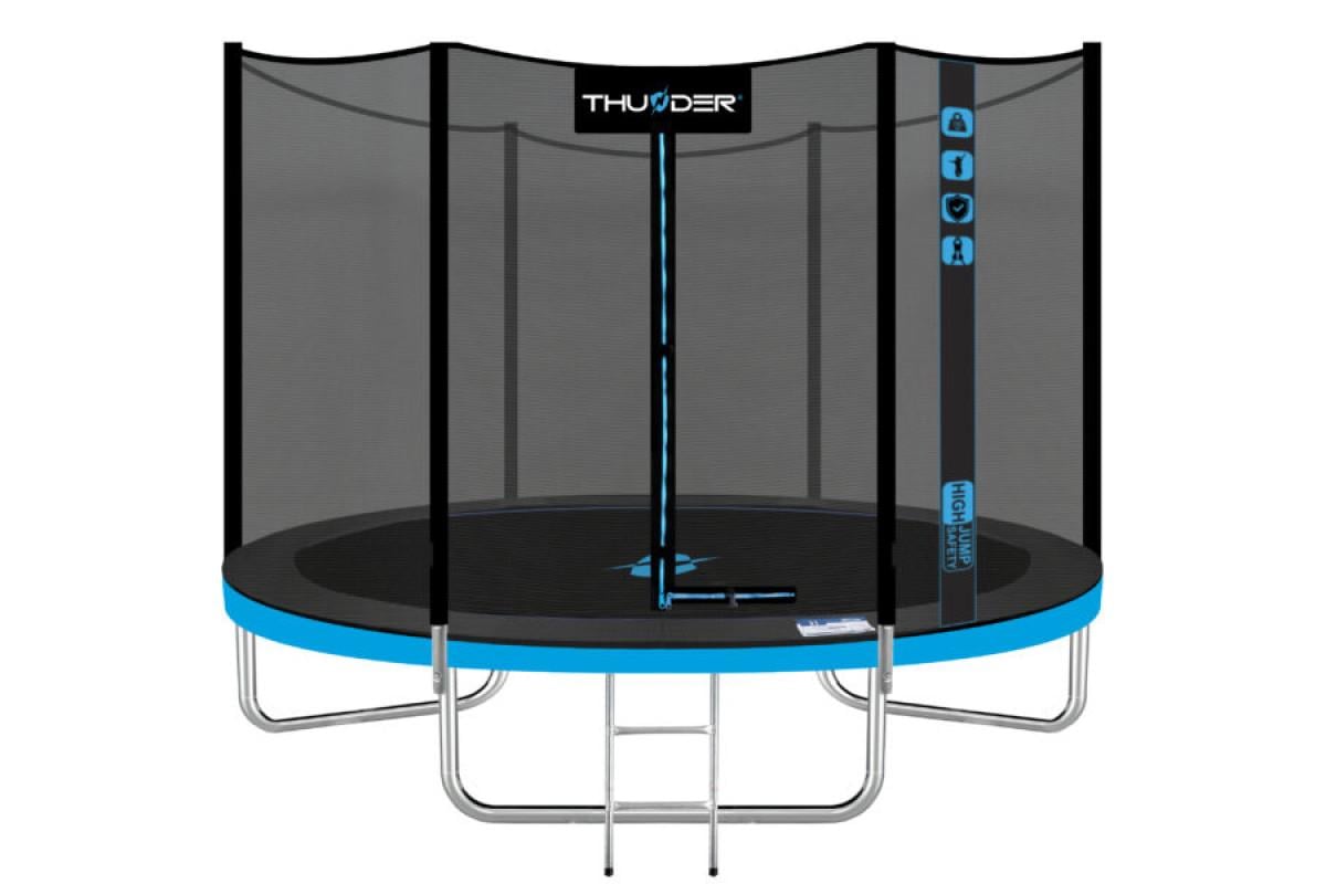 Батут с внутренней сеткой Thunder OUTSIDE PRO 8FT 244 см Black/Blue (62063)