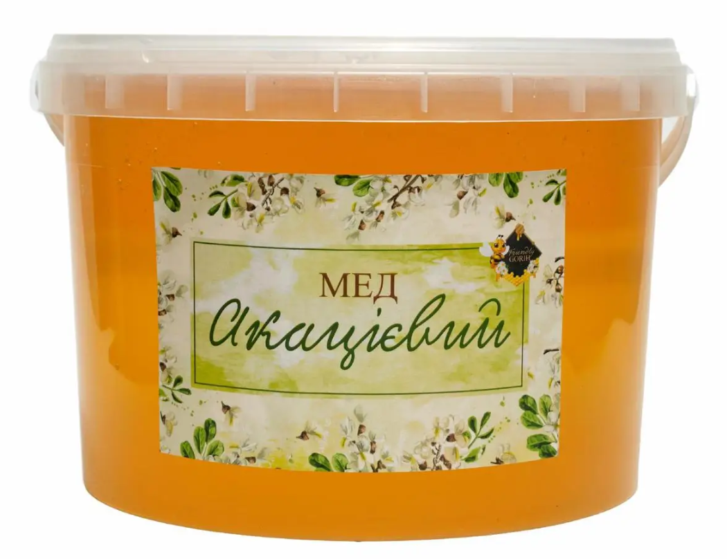 Мед акационный урожай 2024 р. 3000 мл 3 л 5,2 кг