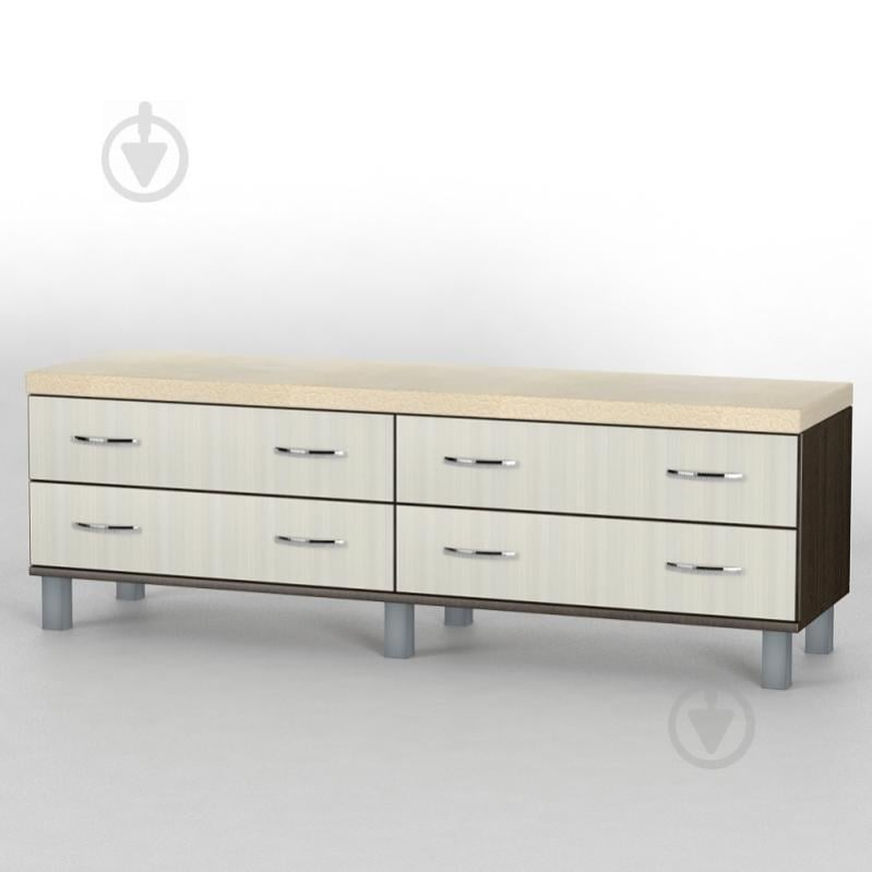 Комод прикроватный Тиса Мебель КП-104 Венге/Дуб молочный Комод прикроватный Тиса Мебель КП-104 Венге/Дуб молочный