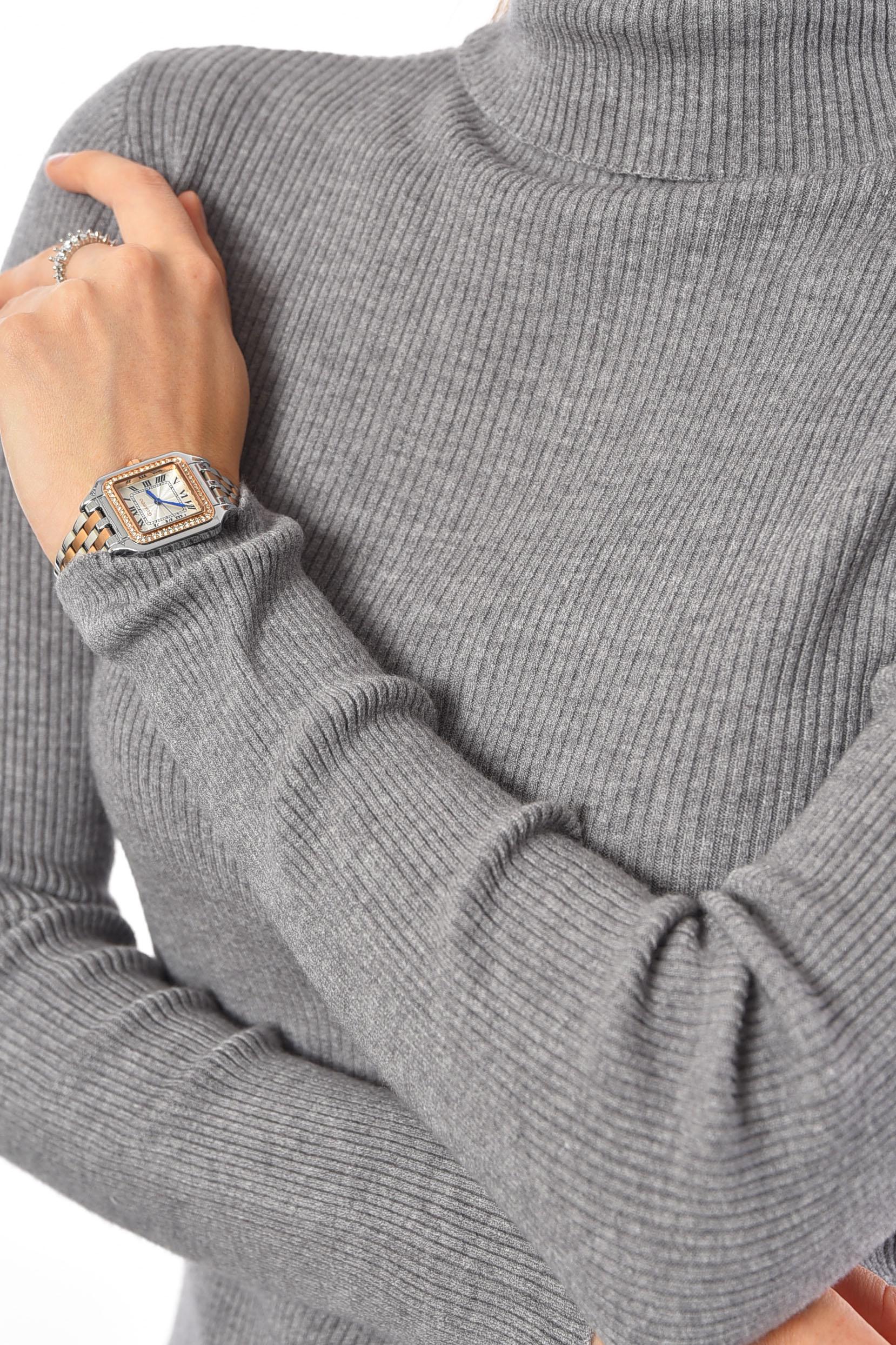 Гольф жіночий однотонний S-M Сірий (191260) - фото 4 Гольф жіночий однотонний S-M Сірий (191260) - фото 4