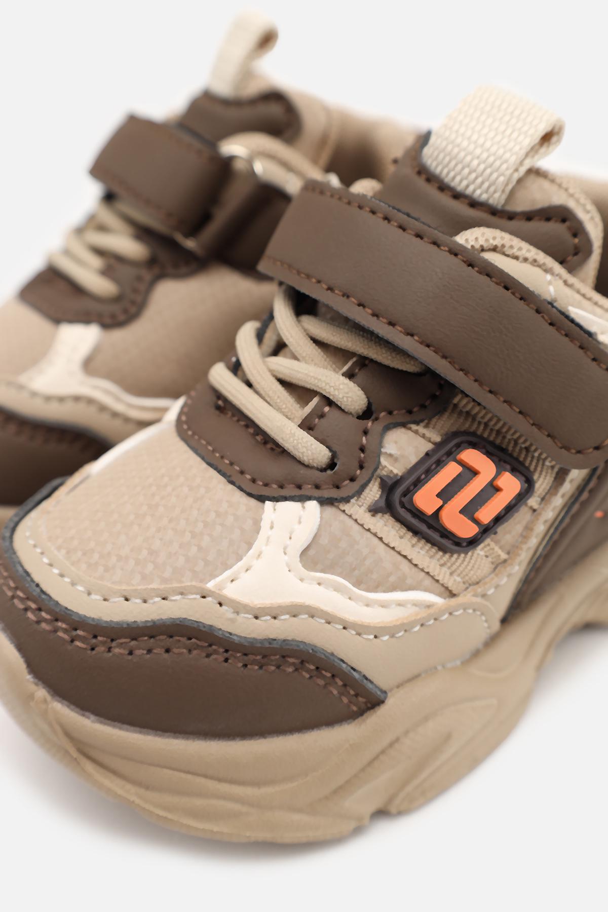 Кроссовки для мальчика ЦБ-00273834 на плоской подошве р. 23 Коричневый (SKT001056375) - фото 4 Кроссовки для мальчика ЦБ-00273834 на плоской подошве р. 23 Коричневый (SKT001056375) - фото 4