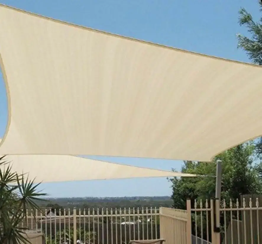 Тент солнцезащитный квадратный Сетка 3х3 м Молочный - фото 5 Тент солнцезащитный квадратный Сетка 3х3 м Молочный - фото 5