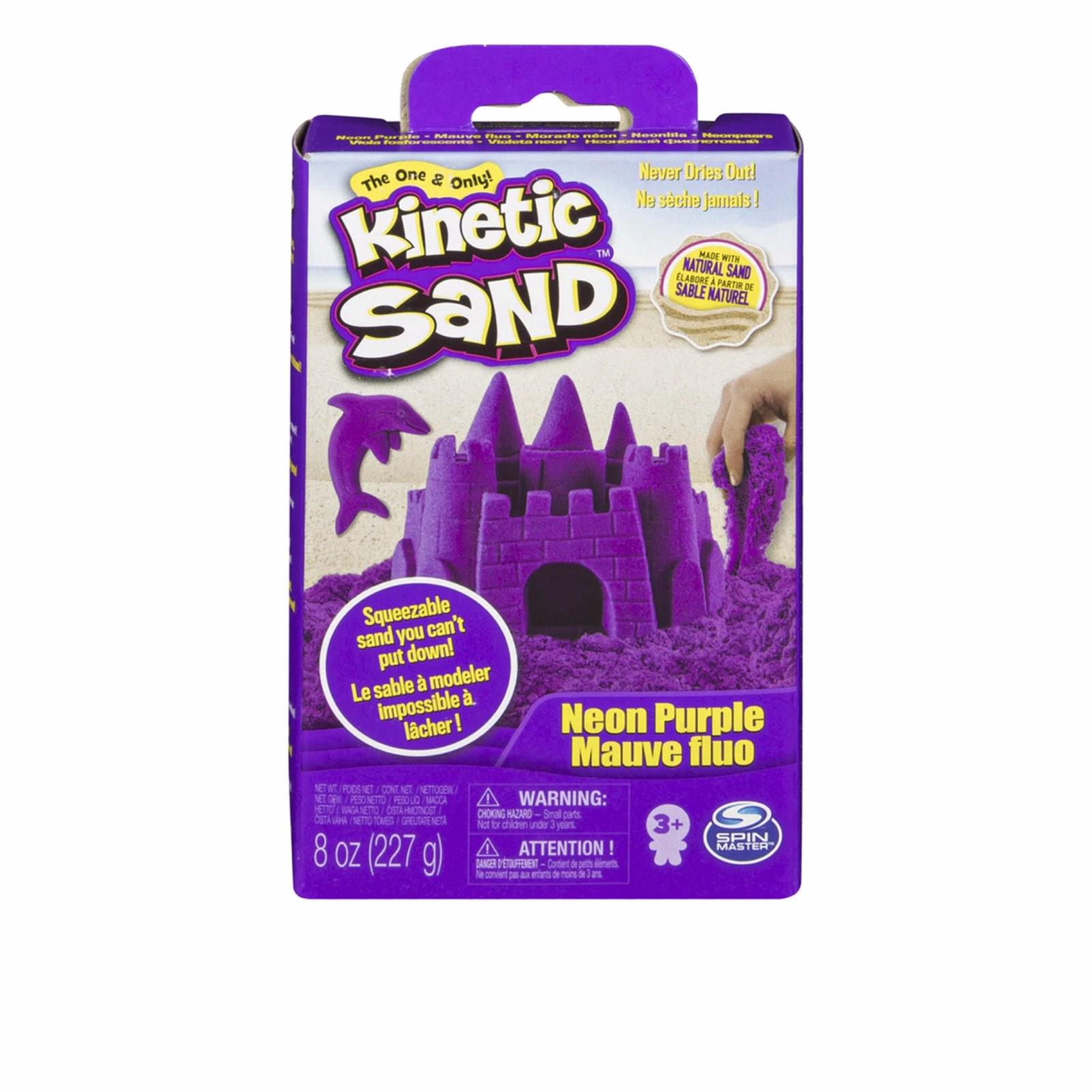 Набор песка для детского творчества KINETIC SAND 227 г Фиолетовый (491370) - фото 1