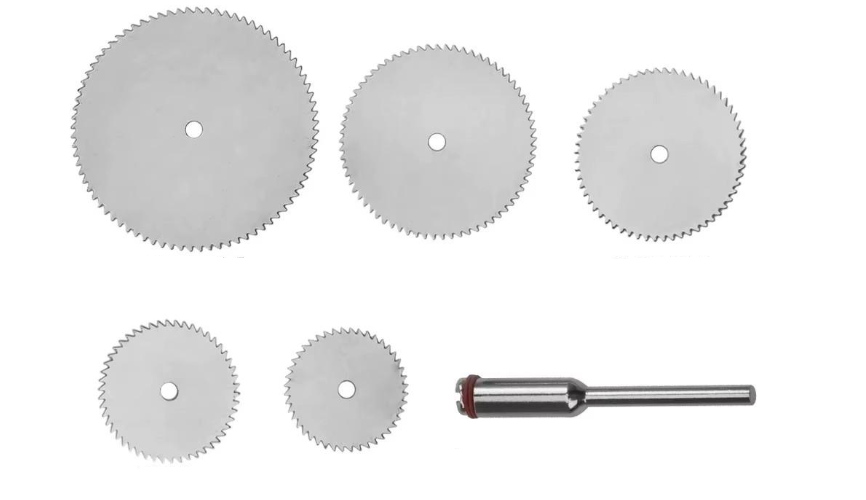 Гравировочный набор дисков пильных нержавеющая сталь 6 ед. (53717)