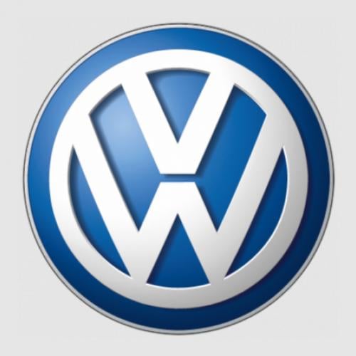 Стикер Volkswagen 3D Logo 35x35 см Бело-голубой (21558268)