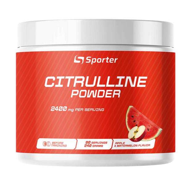 Цитруллин для спорта Sporter Citrulline Powder 240 g /80 servings/ Watermelon Apple