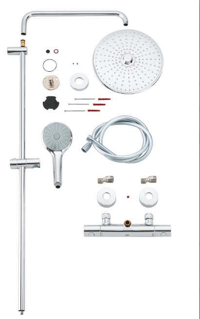 Душевая система Grohe Euphoria 27296002 круглая с ABS пластика/латунь - фото 9 Душевая система Grohe Euphoria 27296002 круглая с ABS пластика/латунь - фото 9